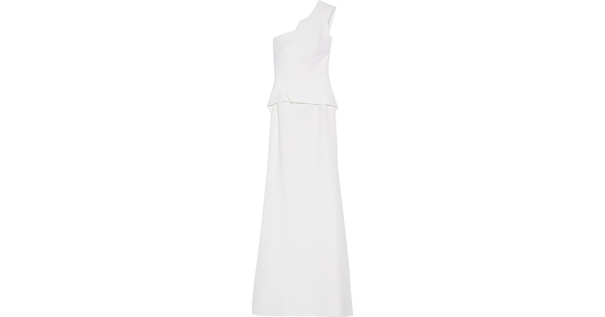 Roland Mouret One-Shoulder Godfrey Gown ($3,535) | Wedding Dresses With ...