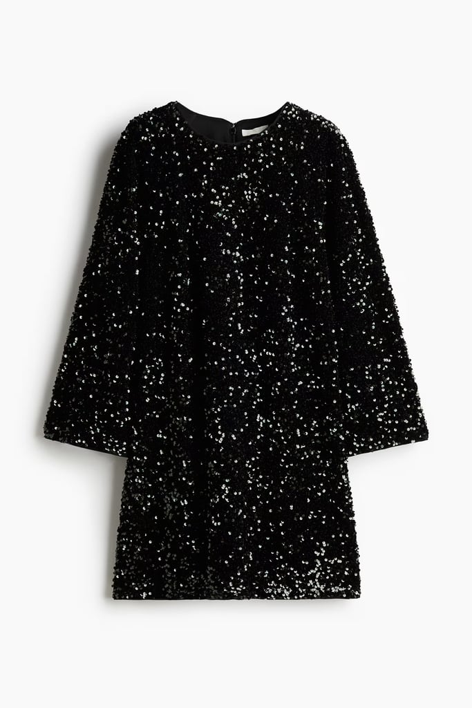 Sequined A-Line Dress