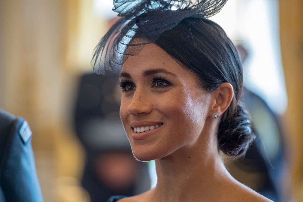 Meghan Markle's Swirled Side Bun, 2018