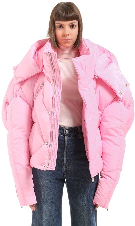 Luisaviaroma Oversize Hooded Nylon Down Jacket