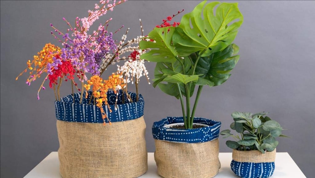 Jute Planter Bags (3 pcs)