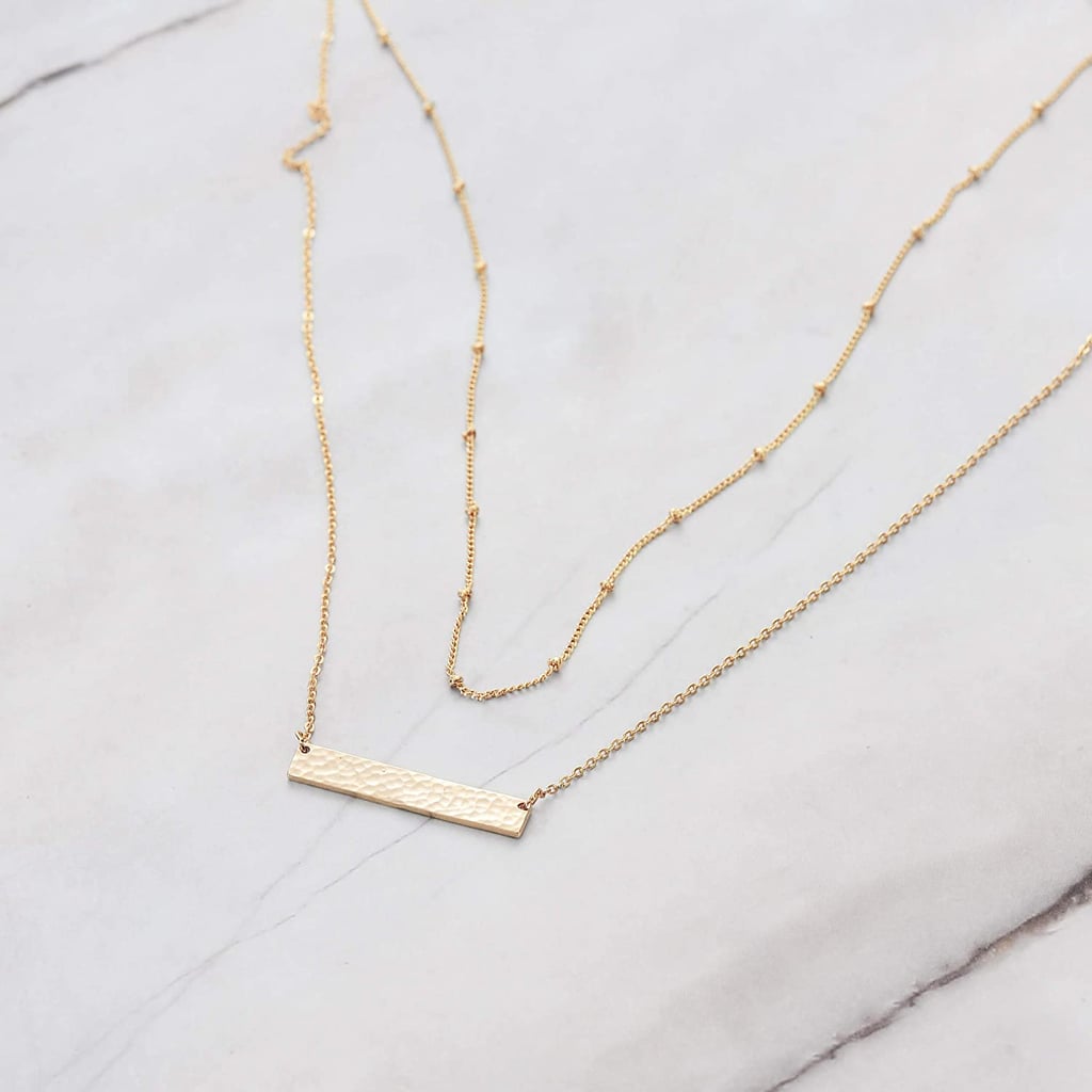 Mevecco Layered Necklace Pendant 