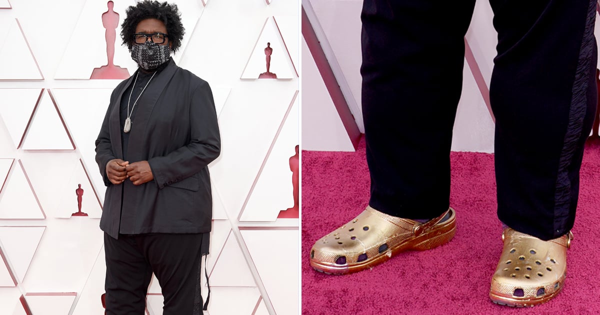 Questlove's Gold Crocs at the 2021 Oscars Photos POPSUGAR Fashion