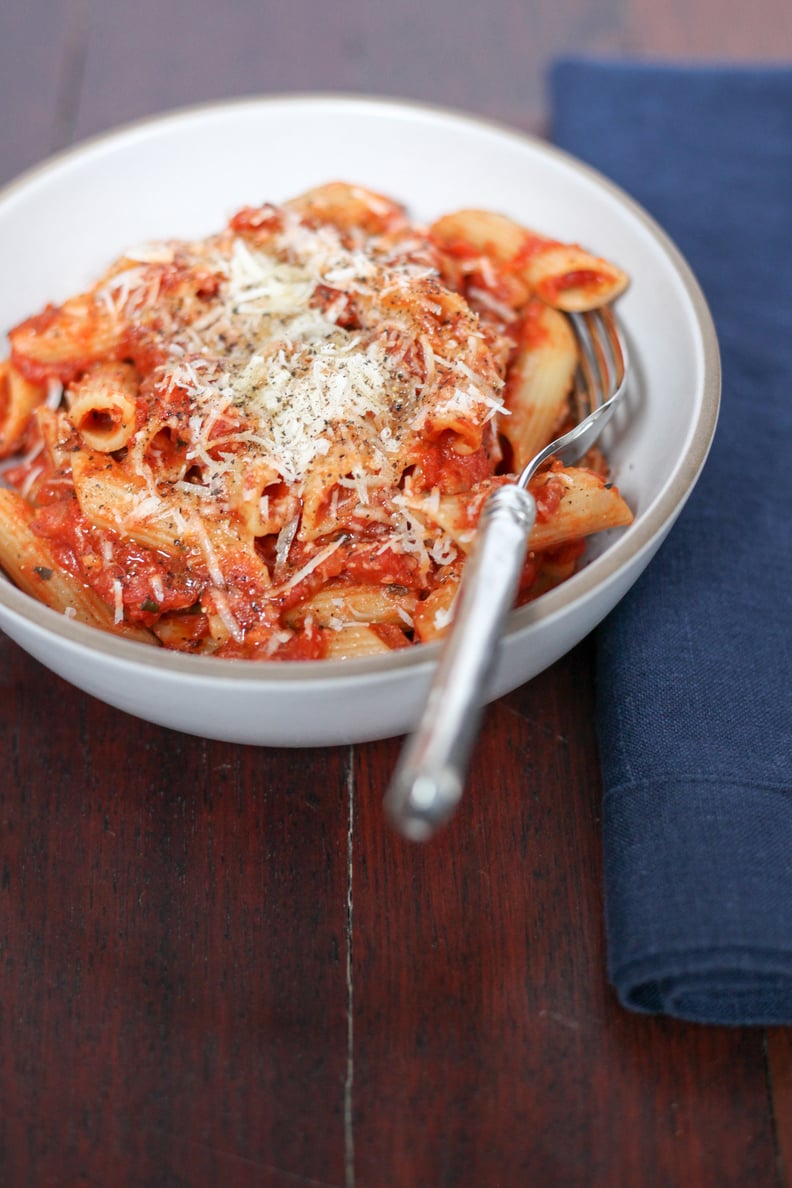 Penne With Spicy Tomato Sauce and Pancetta