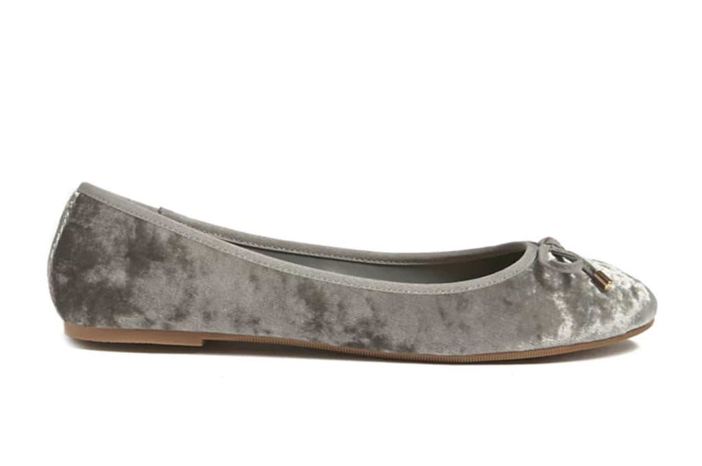 Forever 21 Crushed Velvet Flats