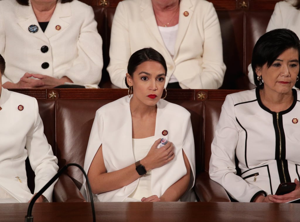 Alexandria Ocasio-Cortez White Blazer at State of the Union