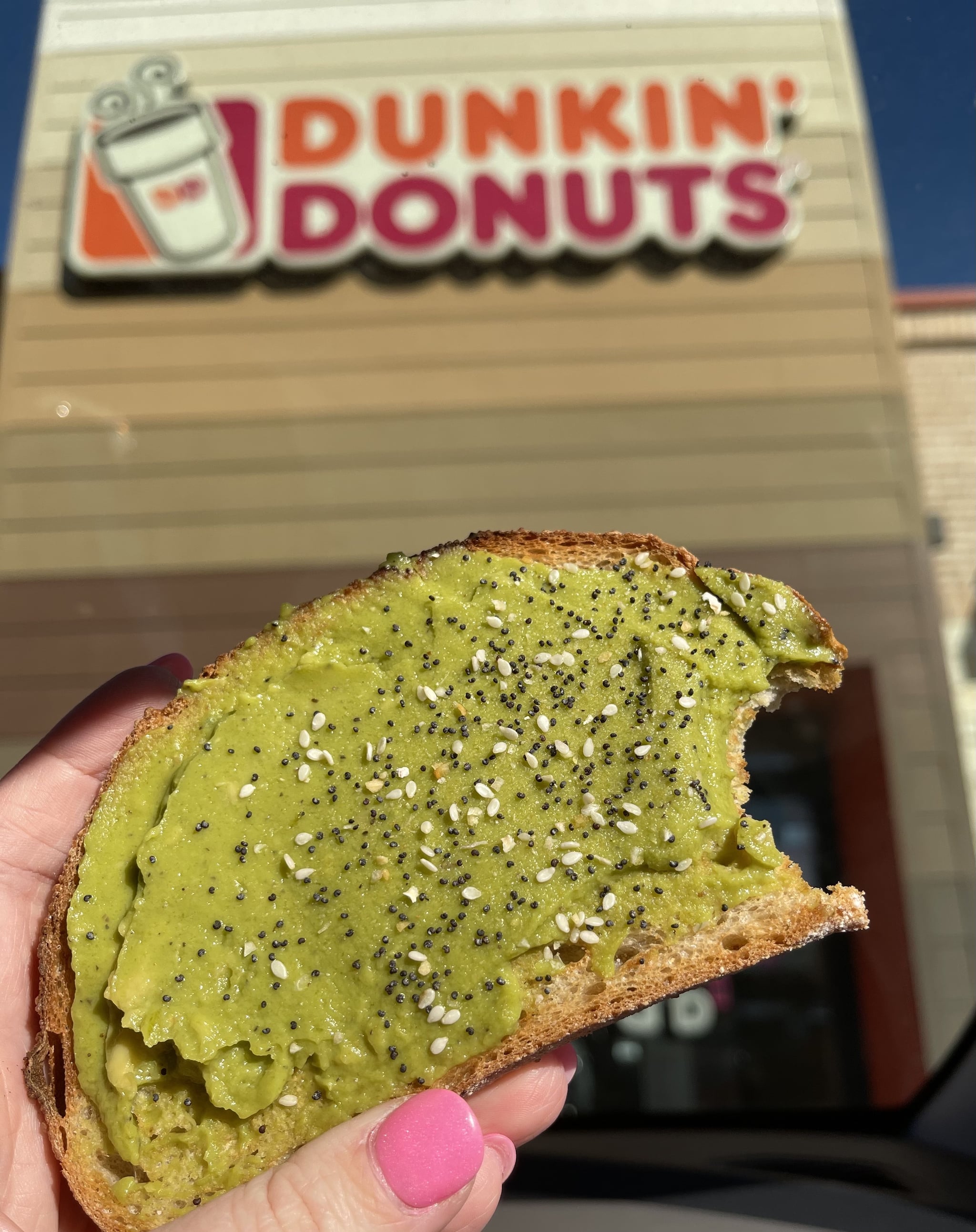 Dunkin' Donuts Avocado Toast Review POPSUGAR Food
