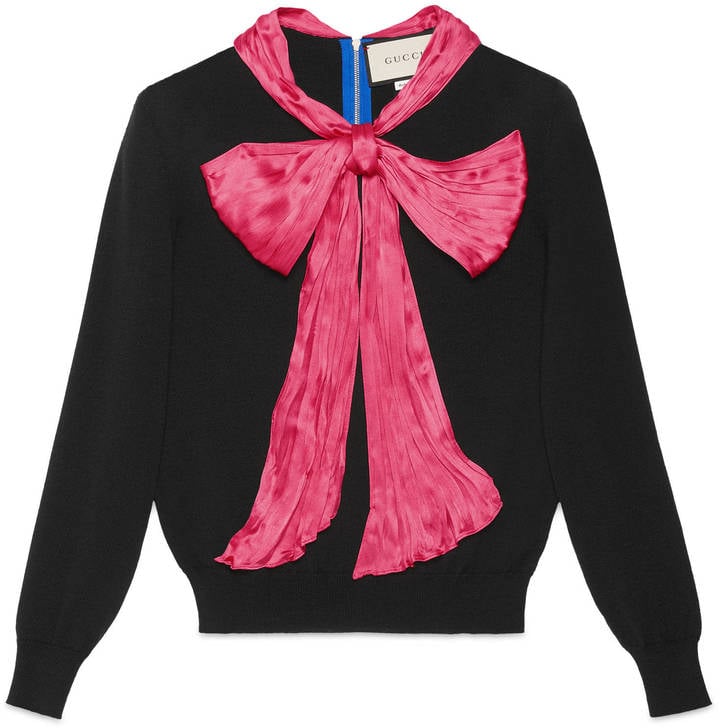 Gucci Cashmere Top With Bow