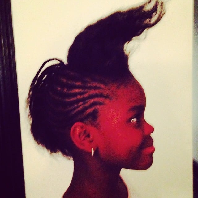 Mercy James showed off her wacky mohawk for her mom, Madonna.
Source: Instagram user madonna