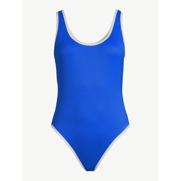 Textured One-Piece Swimsuit