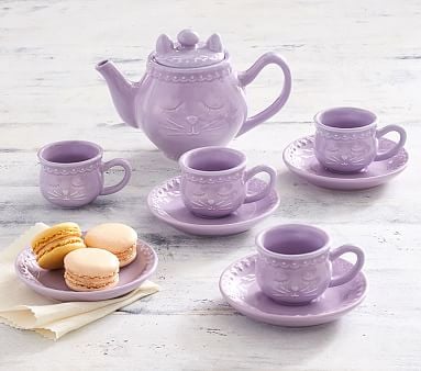 Ceramic Kitty Tea Set