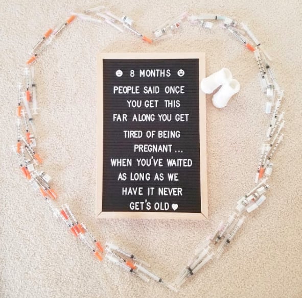 IVF Pregnancy Announcements POPSUGAR Family Photo 11