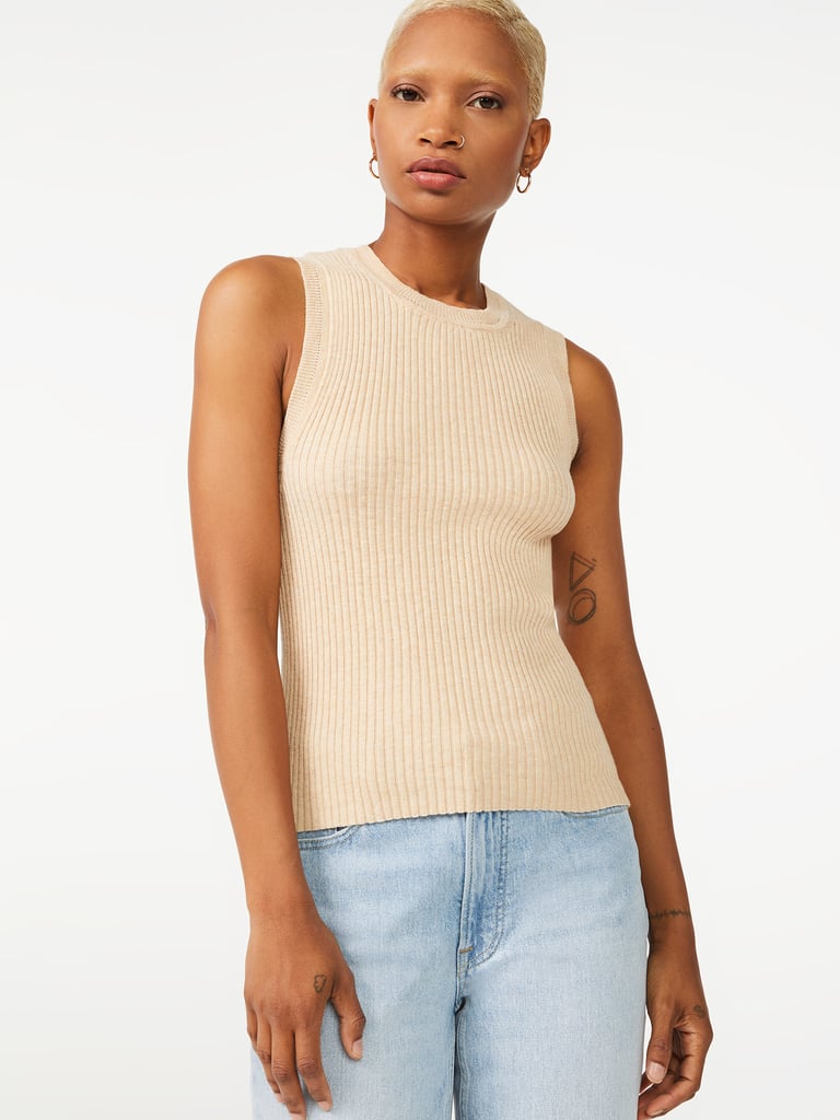 Free Assembly Women's Rib Sweater Tank Top