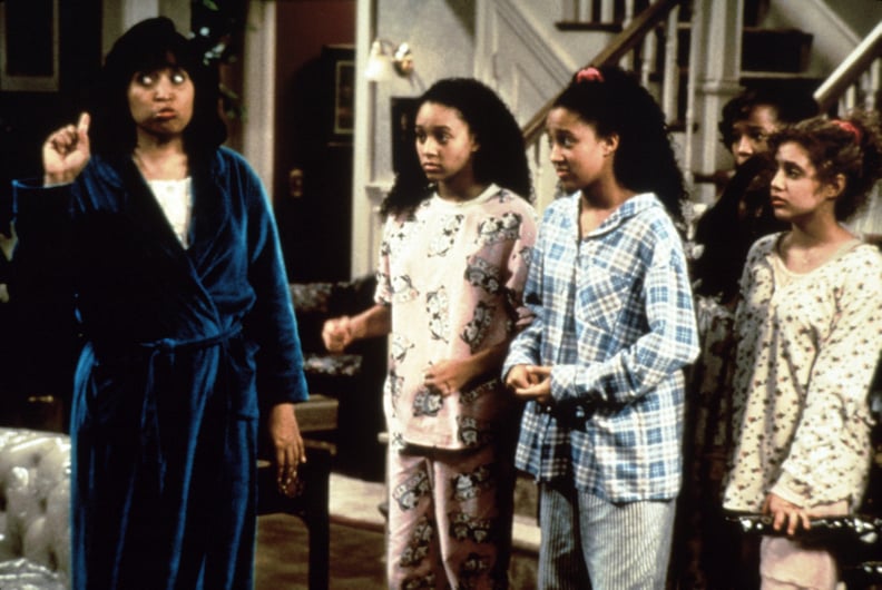 SISTER, SISTER, from left: Jackee Harry, Tia Mowry, Tamera Mowry, Brittany Murphy, 'Slumber Party,' (aired April 8, 1994), 1994-1999,  Paramount Television/courtesy Everett Collection