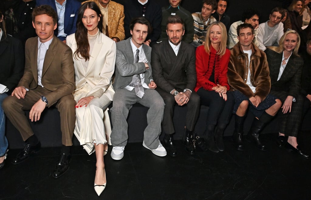 David and Cruz Beckham Sit Front Row at Paris Fashion Week