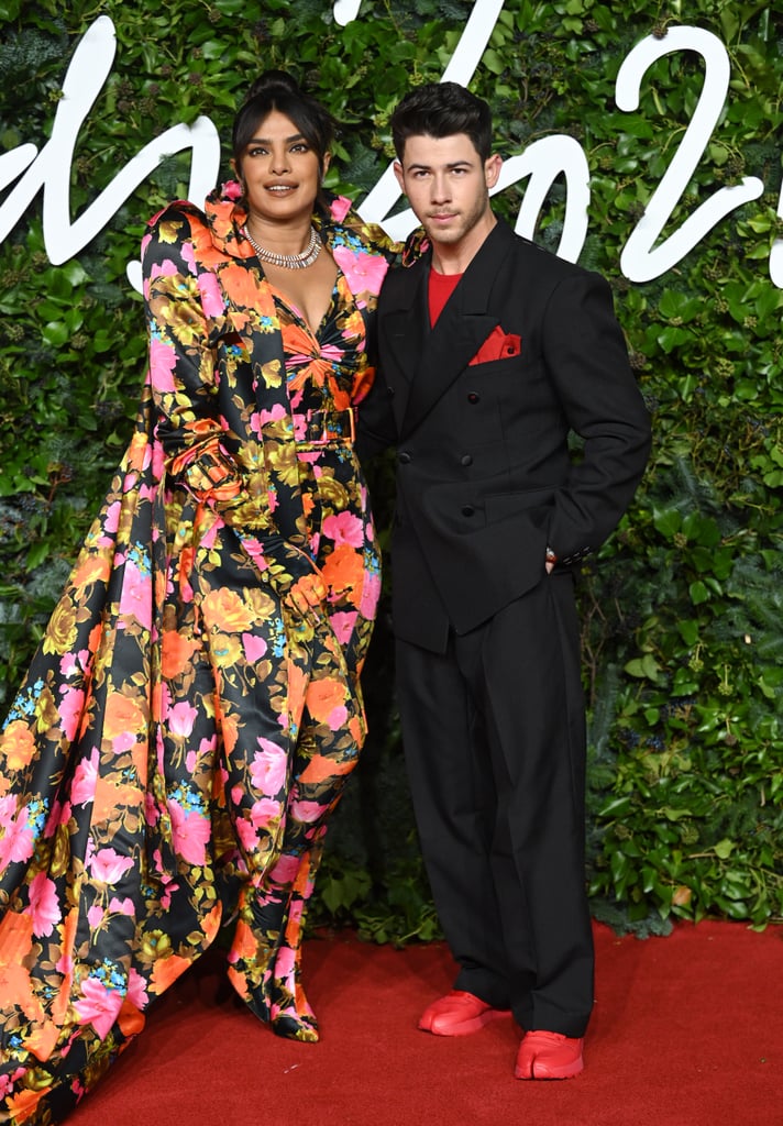 Priyanka Chopra Jonas and Nick Jonas at the 2021 Fashion Awards