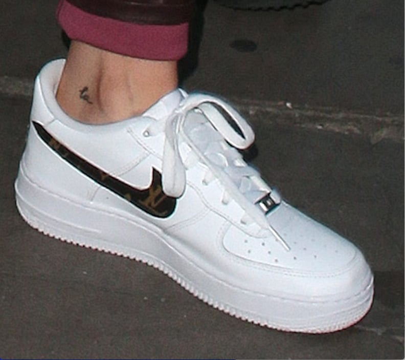 Kylie Jenner's "T" and "LA" Cover-Up Tattoos on Her Ankle