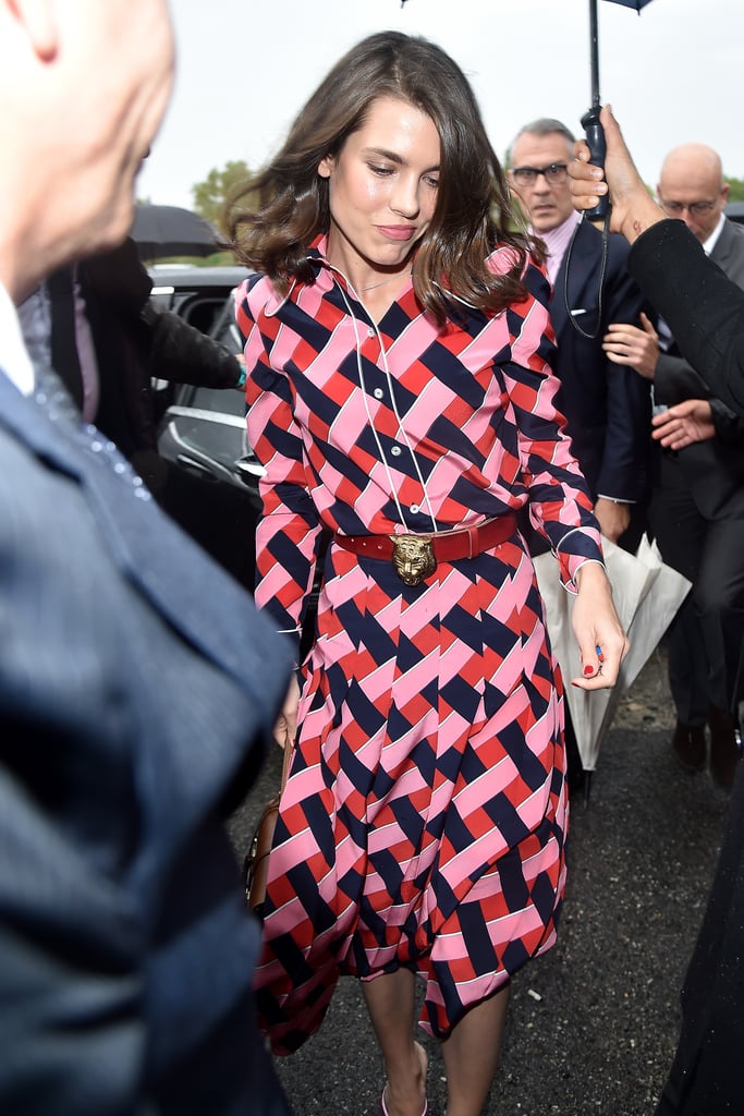 Charlotte Casiraghi Front Row Summer/Spring 2016 Gucci Show