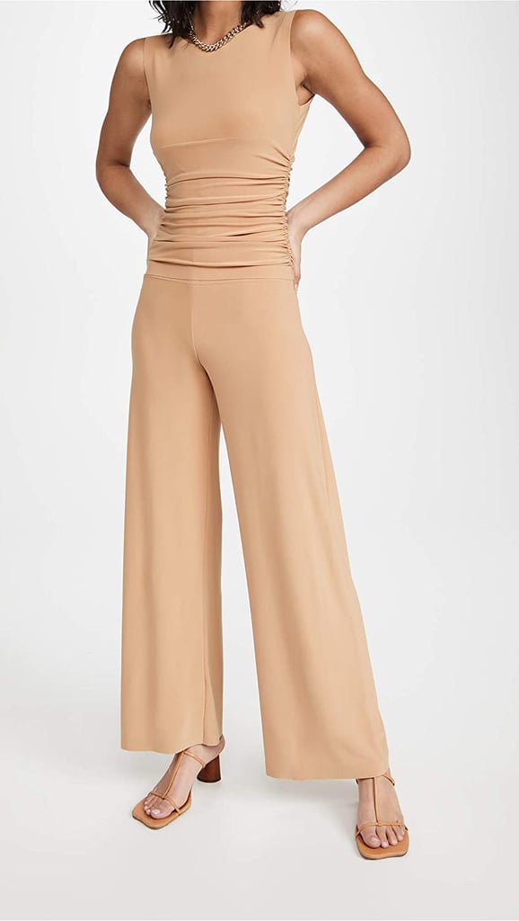 Norma Kamali Kamali Kulture Shirred Waist Jumpsuit