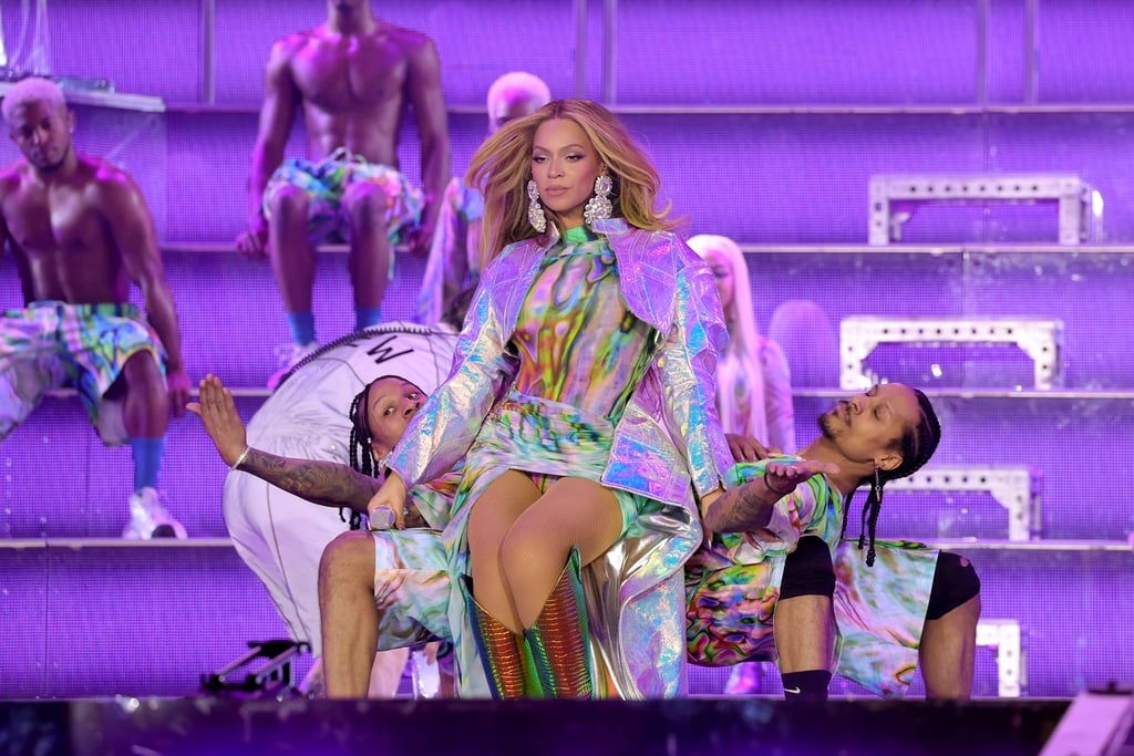 Beyoncé's Iridescent David Koma Dress and Cowboy Boots