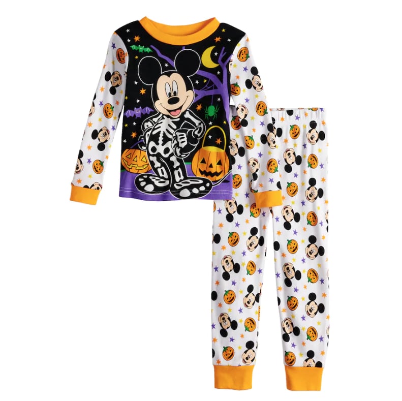 Mickey Mouse Glow-in-the-Dark Halloween Pajama Set