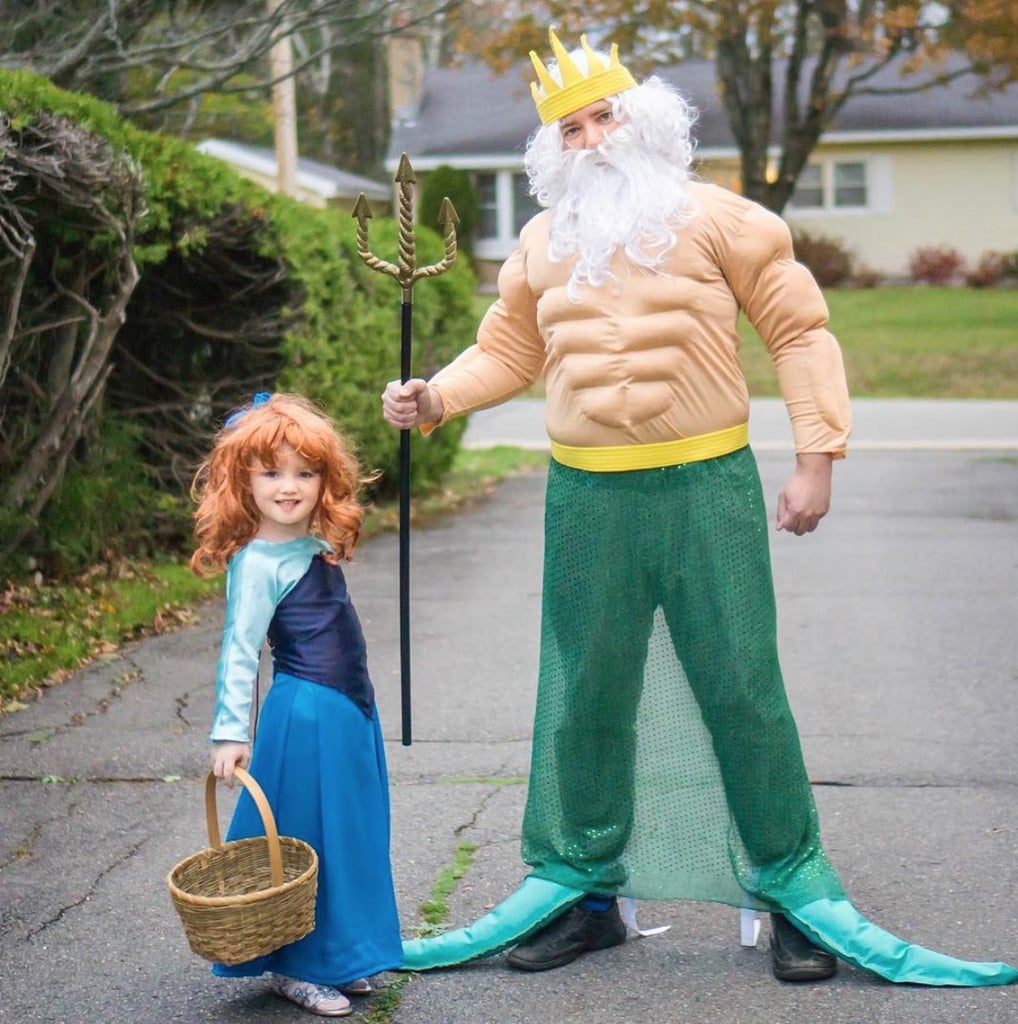 King Triton and Ariel