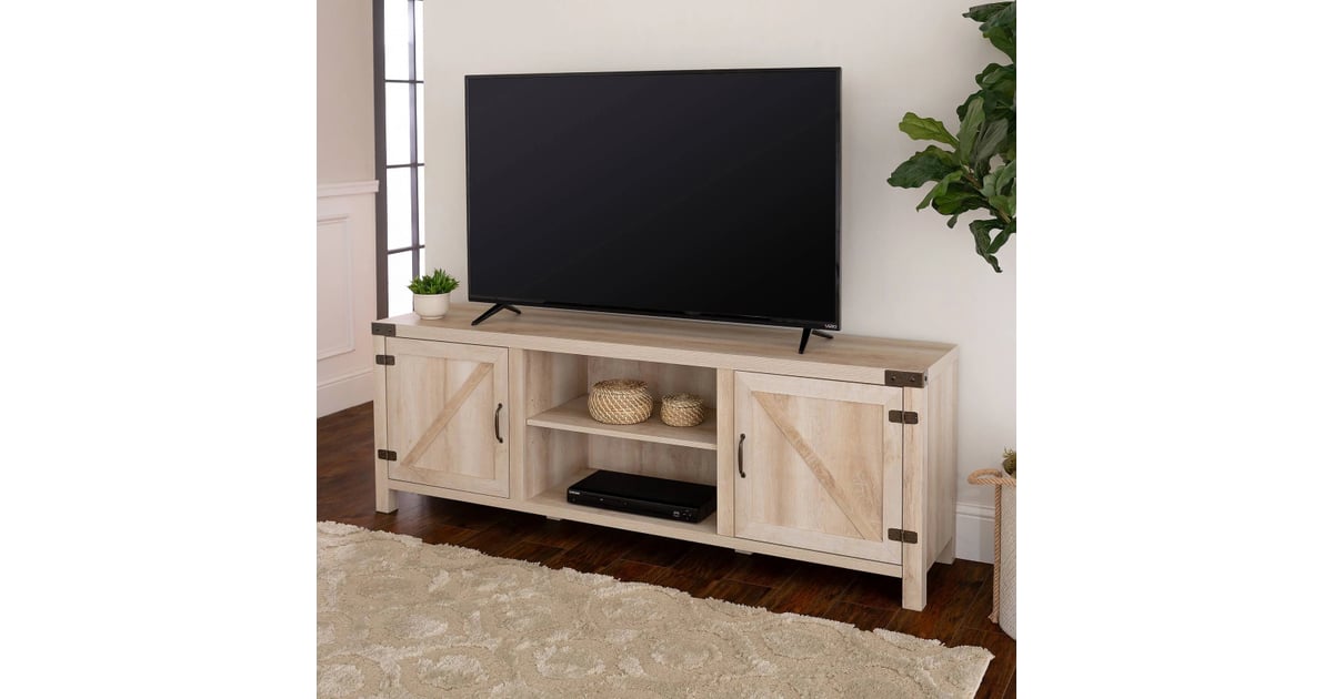 Saracina Home Modern Farmhouse Barn Door TV Stand The Best of Target