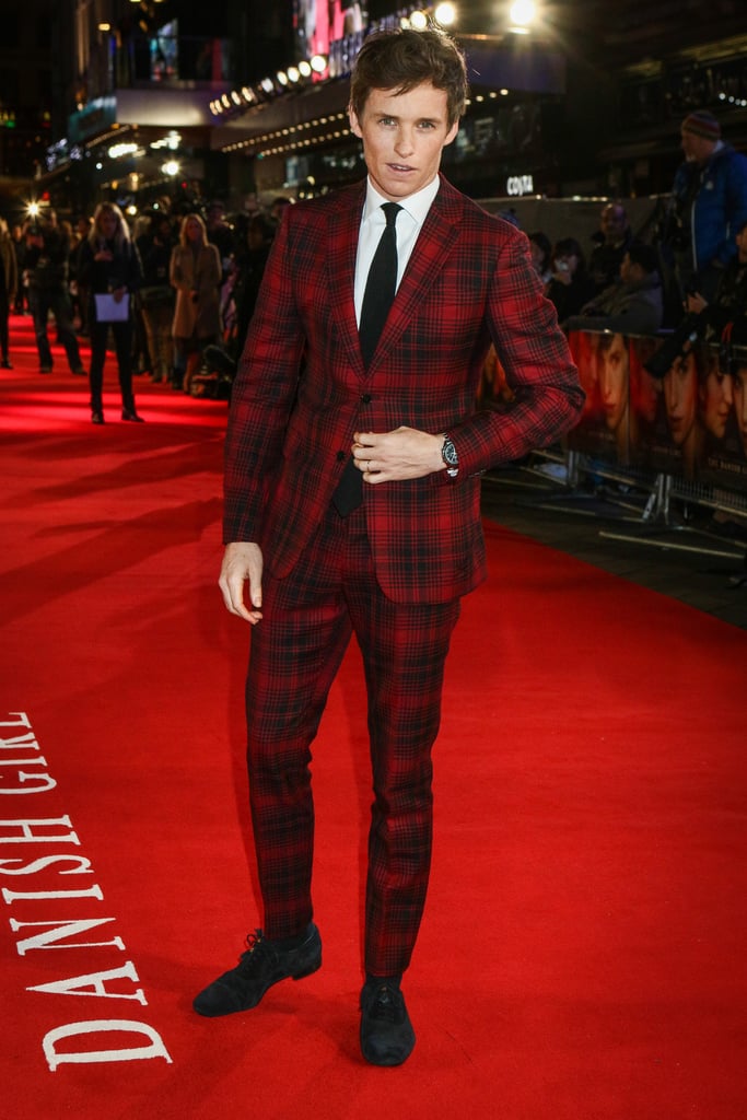 Only Eddie could make a red plaid suit look this sexy!