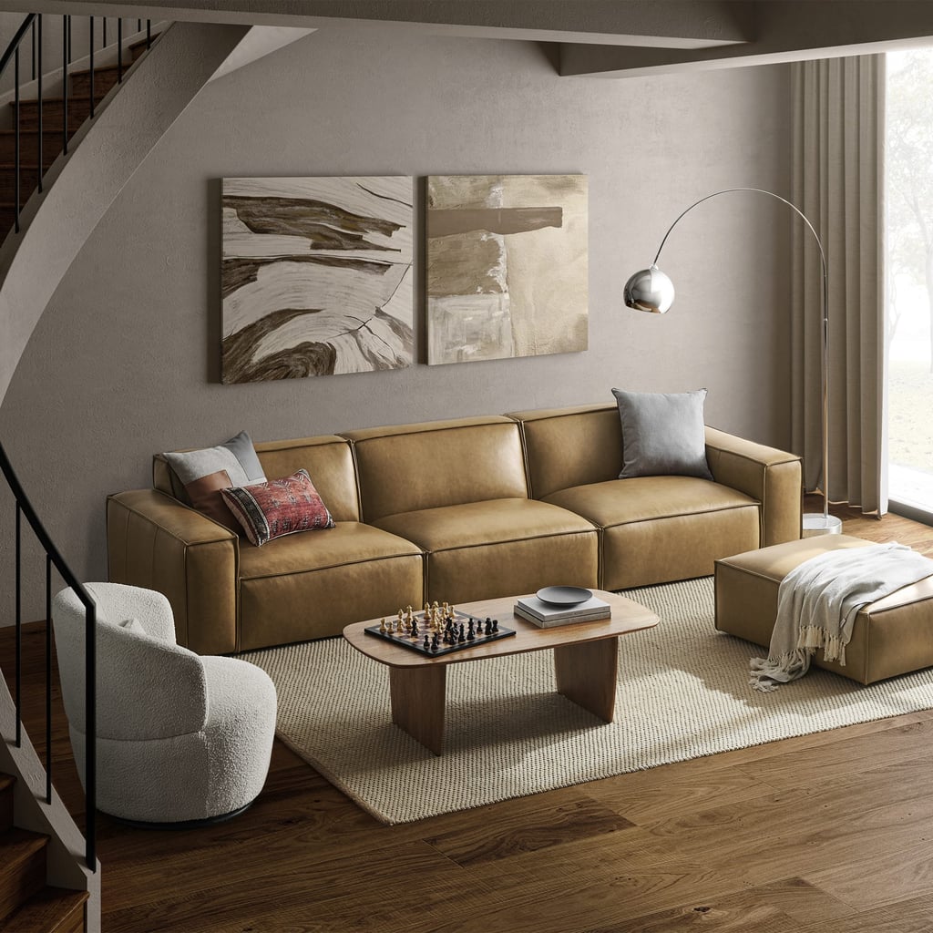 Best Leather Sofa: Castlery Jonathan Leather Extended Sofa