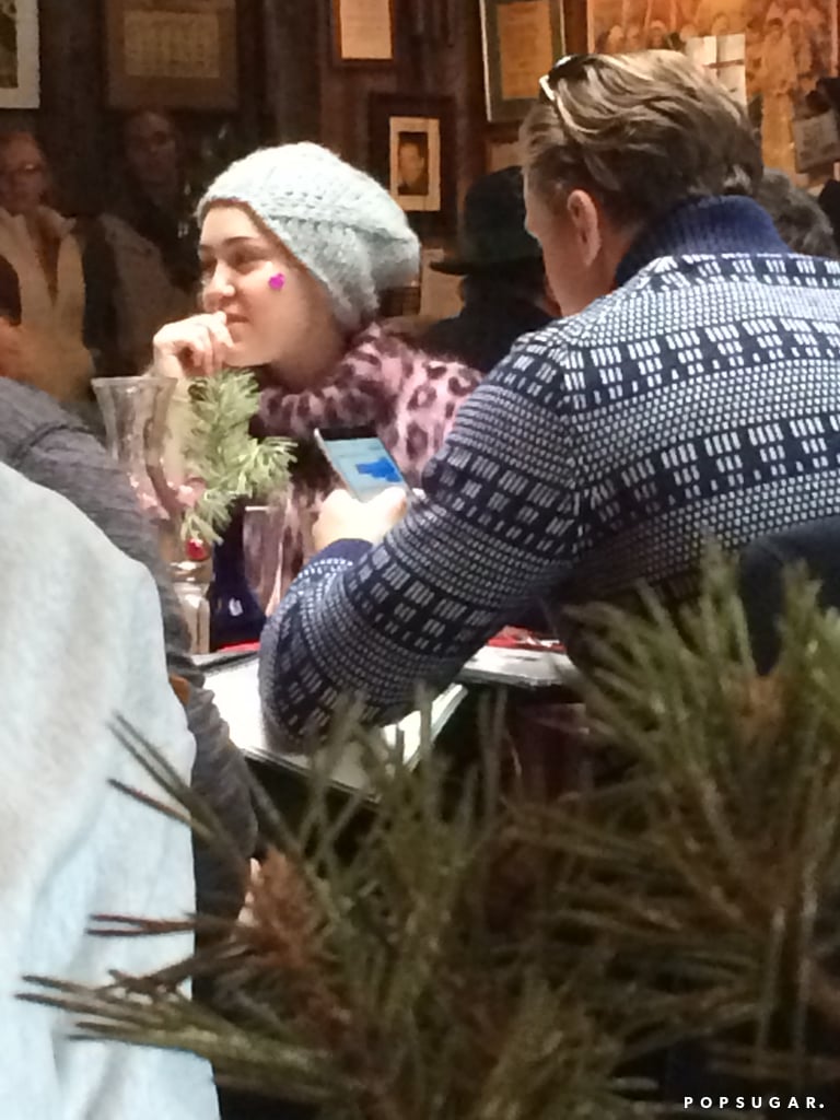Miley Cyrus With Patrick and Arnold Schwarzenegger | Photos