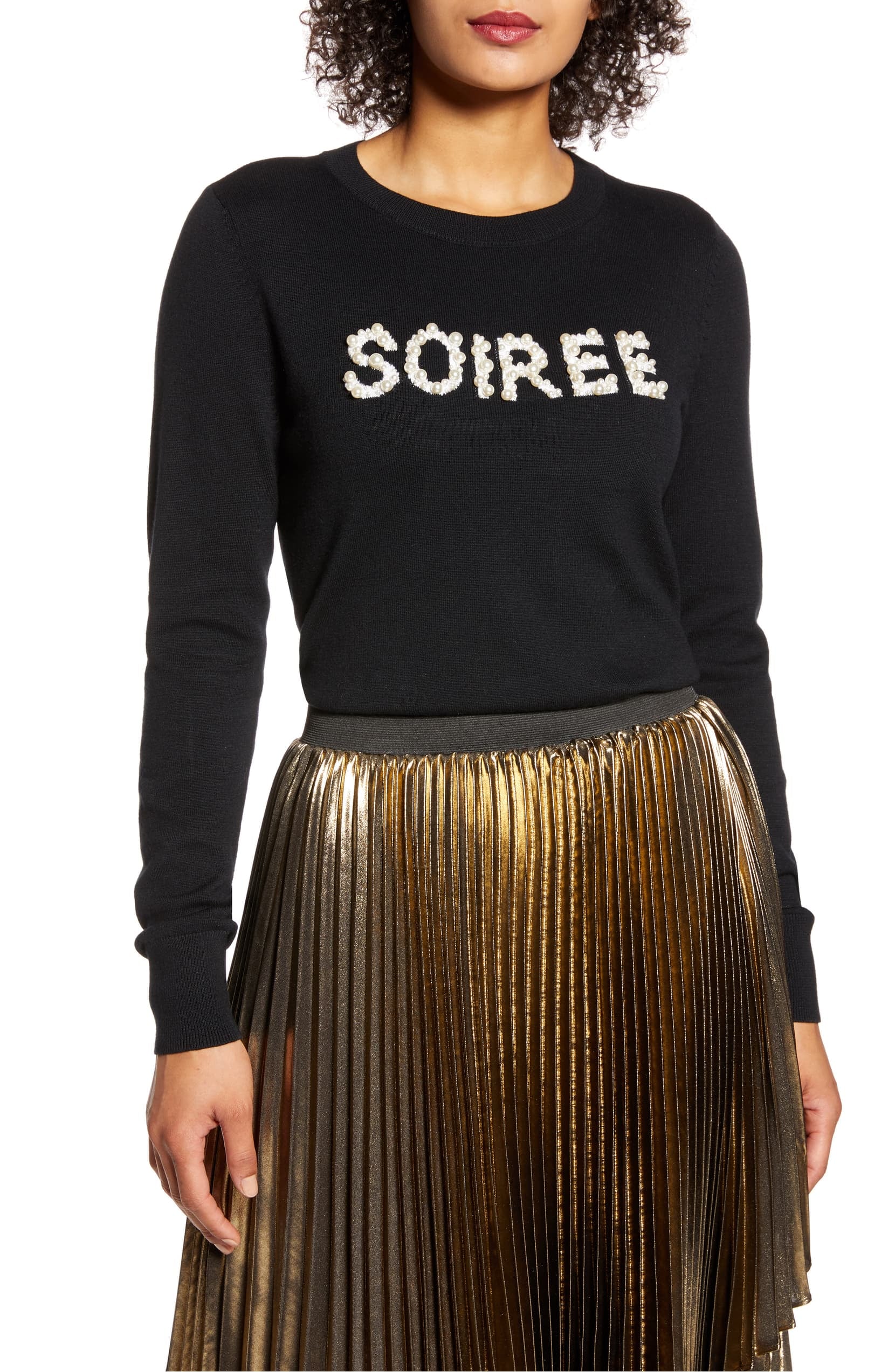 Halogen black sweater store