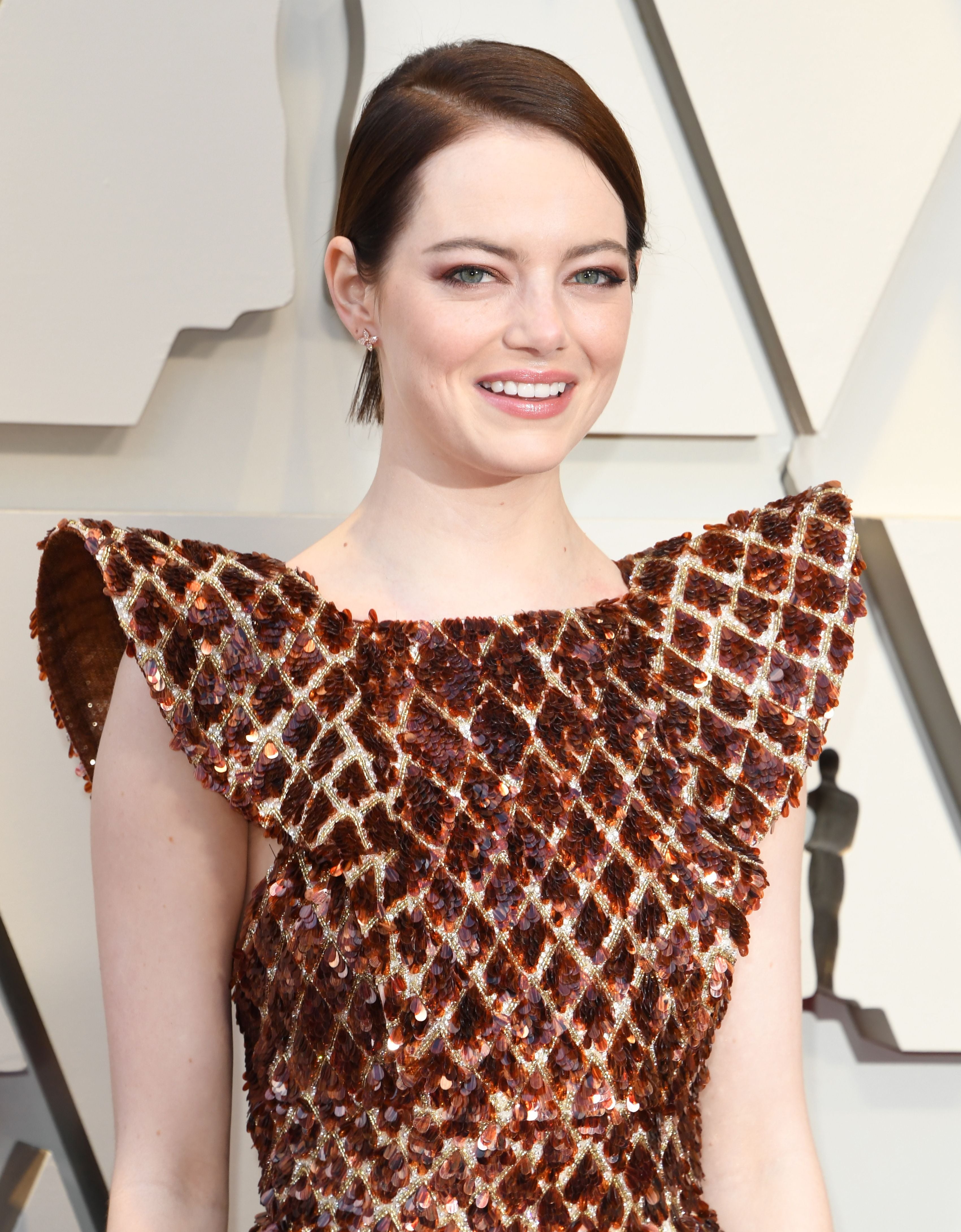 Emma Stone Dress Oscars 2019 POPSUGAR Fashion