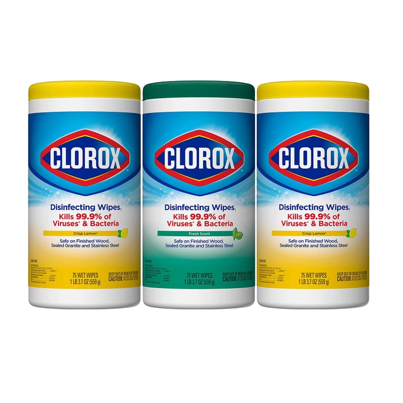 For Classroom Sanitation: Clorox Disinfecting Wipes Value Pack, 75 Count