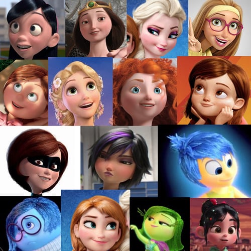 All Female Disney Characters Have the Same Face