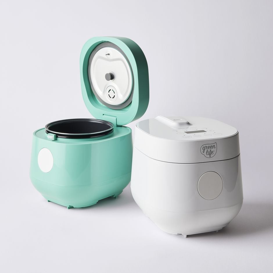 GreenLife Go Grains Electric Rice Cooker, Yellow