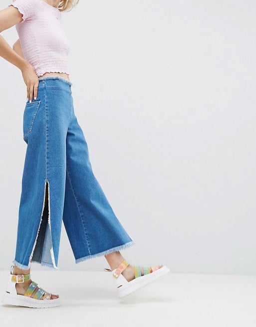 Go for something lightweight, soft, and breezy with Asos's Wide Leg Jeans ($49).