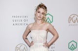 Kristen Stewart Looks Wedding Ready in This Sheer Bustier Gown