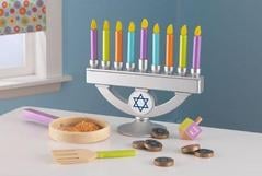 Wooden Hanukkah Set