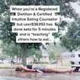 This Intuitive-Eating Dietitian Uses TikTok to Call BS on Diet Culture, and Her Posts Are So Relatable