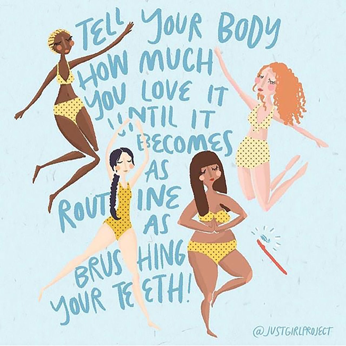 Body Positive Drawings And Quotes From Just Girl Project