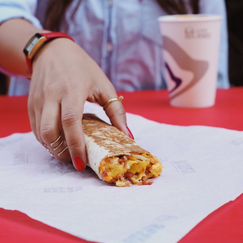 The menu wouldn't be complete without the grilled breakfast burrito.
