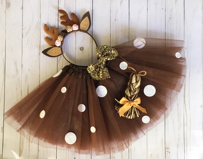 deer costume tutu