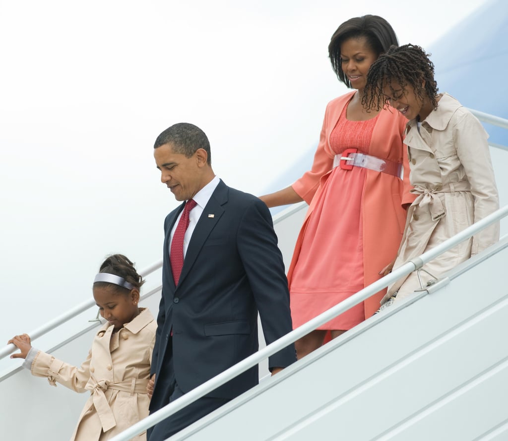 The Obamas arrived in Moscow in July 2009 for a two-day visit while President Obama attended a summit.