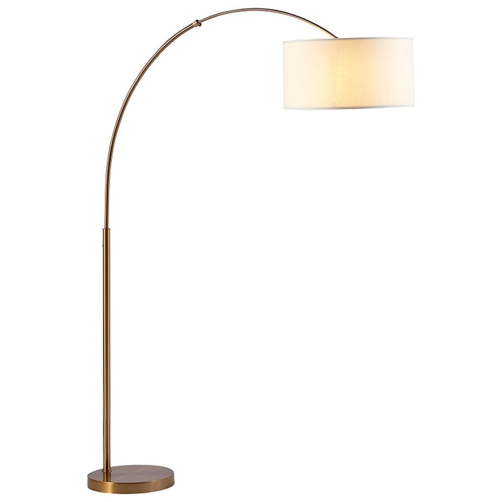 Rivet Brass Arc Mid Century Modern Living Room Standing ...