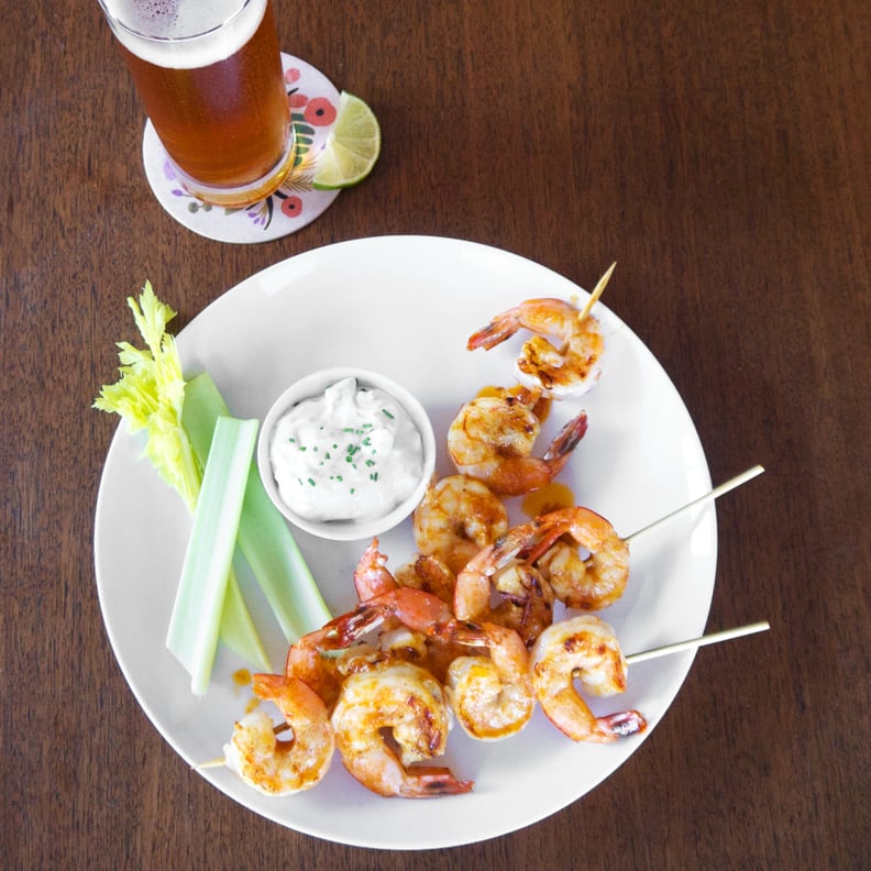 Grilled Buffalo Shrimp Skewers