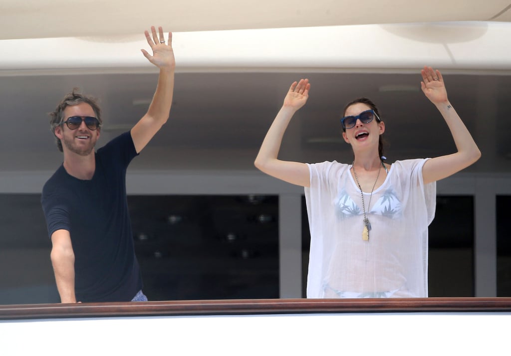 Anne Hathaway and Adam Shulman Spain Vacation August 2015