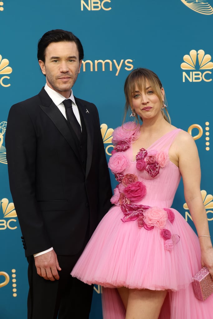 Kaley Cuoco and Tom Pelphrey at the 2022 Emmys