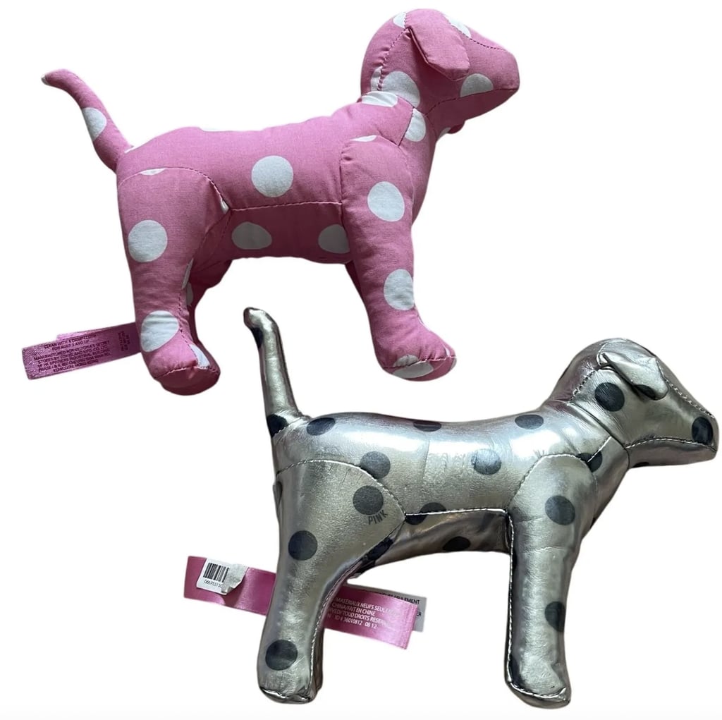 Vintage Victoria's Secret PINK Stuffed Dog Plush Set of 2