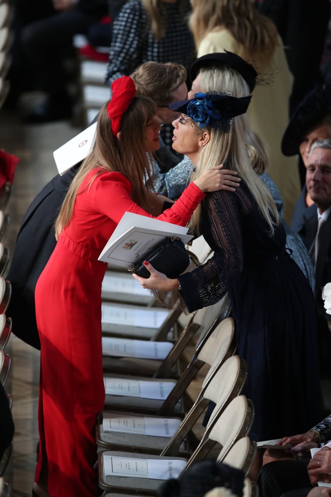 Chelsy Davy and Cressida Bonas at Princess Eugenie's Wedding