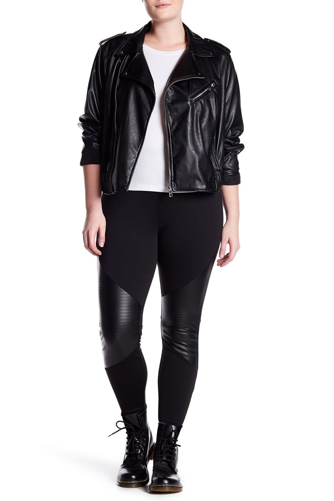 14th & Union Faux Leather Knit Leggings
